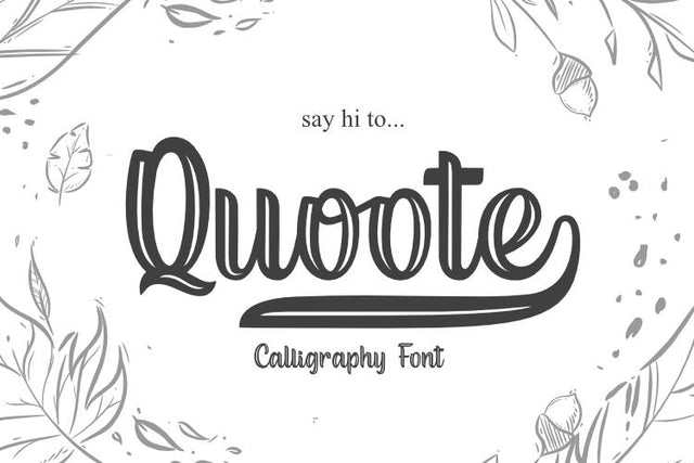 Quoote Font eknojistudio99 