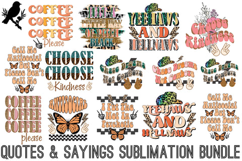 Quotes & Sayings Sublimation Bundle Sublimation Jagonath Roy 