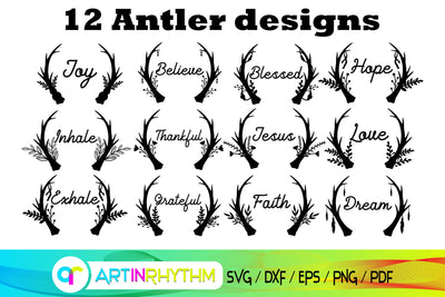quotes svg, antler svg bundle, antler svg, deer svg SVG Artinrhythm shop 