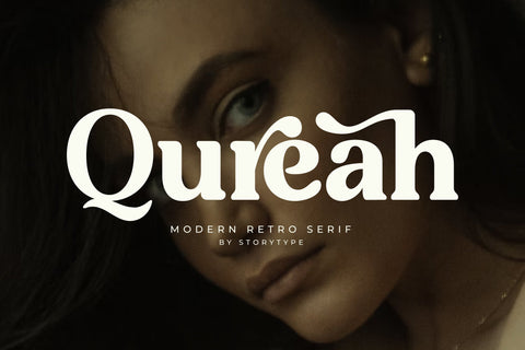 Qureah Typeface Font Storytype Studio 
