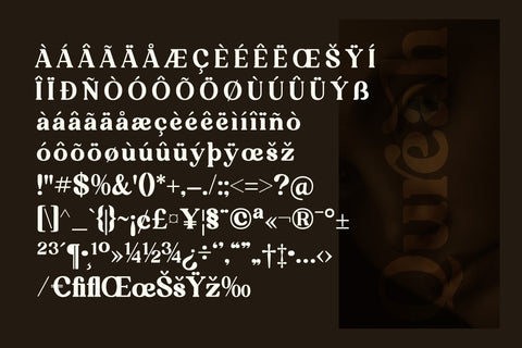 Qureah Typeface Font Storytype Studio 