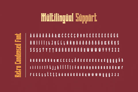 Quzirah – Retro Condensed Font Font twinletter 