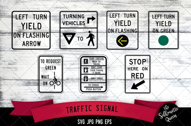 R10 series- Traffic signal Icon SVG -Vector Symbol Commercial & Personal Use- Cricut,Silhouette,Cameo,Vinyl Cut SVG Loveleen Kaur 