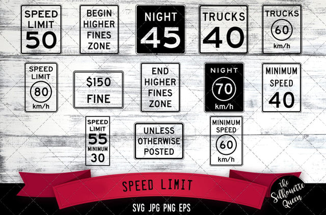 R2 Series -Speed Limit Icon SVG -Vector Symbol Commercial & Personal Use- Cricut,Silhouette,Cameo,Vinyl Cut SVG Loveleen Kaur 