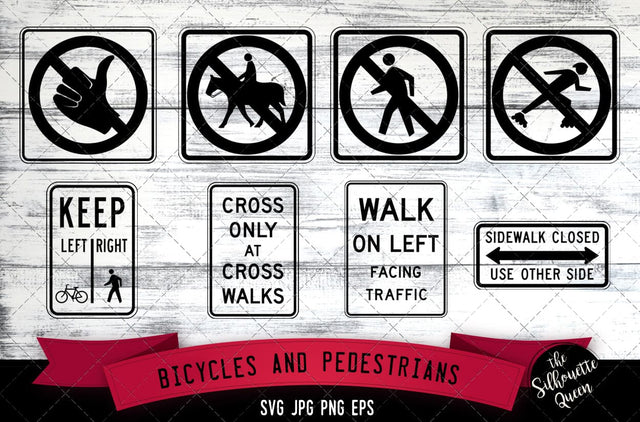 R9 series- Bicycles and pedestrians Icon SVG -Vector Symbol Commercial & Personal Use- Cricut,Silhouette,Cameo,Vinyl Cut SVG Loveleen Kaur 