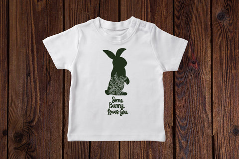 Rabbit floral easter, bunny easter SVG dadan_pm 