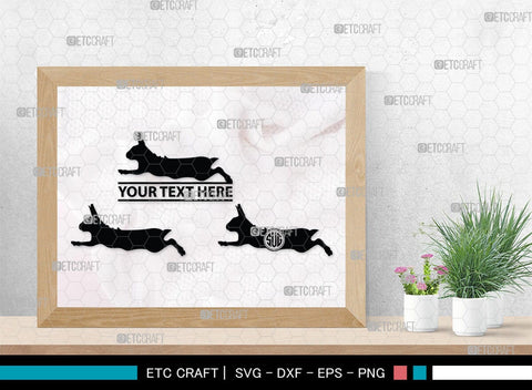Rabbit Monogram, Rabbit Silhouette, Rabbit SVG, Hare Svg, Bunny Svg, Hopping Rabbit Svg, Bunnies Svg, Bunny Rabbit Svg, SB00308 SVG ETC Craft 