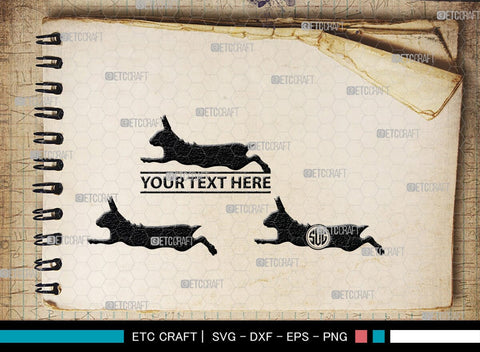 Rabbit Monogram, Rabbit Silhouette, Rabbit SVG, Hare Svg, Bunny Svg, Hopping Rabbit Svg, Bunnies Svg, Bunny Rabbit Svg, SB00308 SVG ETC Craft 