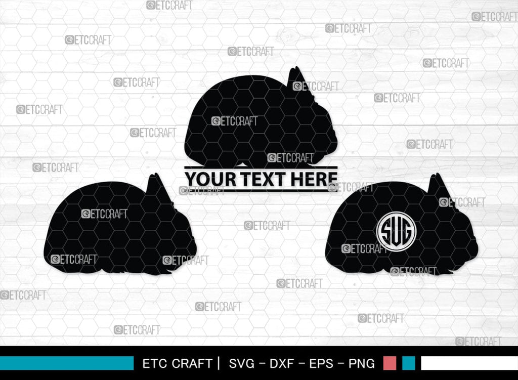Rabbit Monogram, Rabbit Silhouette, Rabbit SVG, Hare Svg, Bunny Svg ...