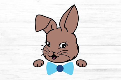 Rabbit peeking Svg, Easter Svg, Rabbit Svg, Bunny Svg file, Easter Bunny Svg, Easter shirt, Svg file SVG 1uniqueminute 