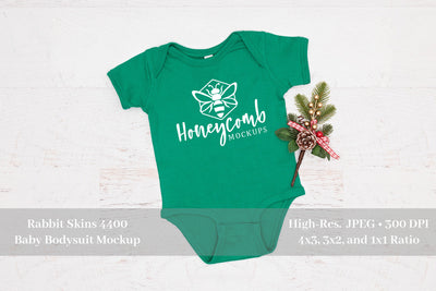 Rabbit Skins 4400 Kelly Mockup, Christmas Mockup, Baby Bodysuit Mockup Mock Up Photo Honeycomb Mockups 