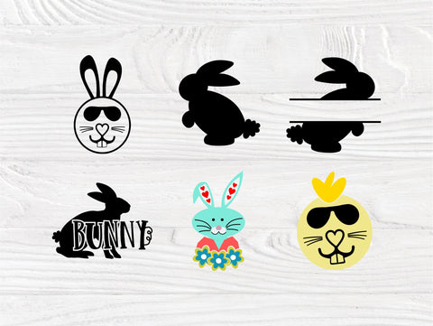 Rabbit SVG Bundle | Rabbit Cut Files for Cricut and Silhouette | Rabbit Monogram | Rabbit Clipart | Easter Svg | Bunny Svg | Cutting Files SVG TonisArtStudio 