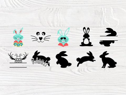 Rabbit SVG Cut Files | 50 Rabbit Clipart | Easter Svg | Svg Bundle | Rabbit Svg | Rabbit Vector | Rabbit Silhouette | Svg Files for Cricut SVG TonisArtStudio 