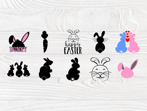 Rabbit SVG Cut Files | 50 Rabbit Clipart | Easter Svg | Svg Bundle | Rabbit Svg | Rabbit Vector | Rabbit Silhouette | Svg Files for Cricut SVG TonisArtStudio 