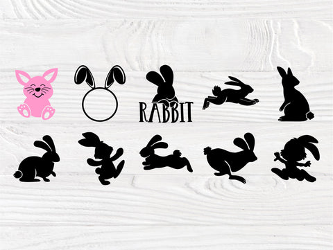 Rabbit SVG Cut Files | 50 Rabbit Clipart | Easter Svg | Svg Bundle | Rabbit Svg | Rabbit Vector | Rabbit Silhouette | Svg Files for Cricut SVG TonisArtStudio 
