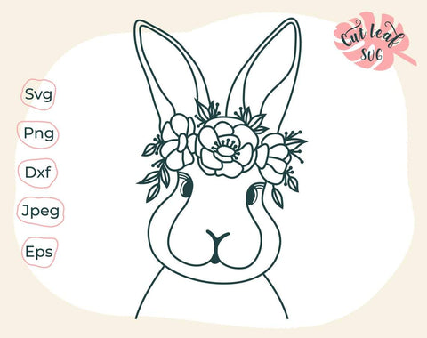 Rabbit svg, easter bunny svg, easter svg, bunny svg, boy easter svg, christian easter svg, farm clipart SVG CutLeafSvg 
