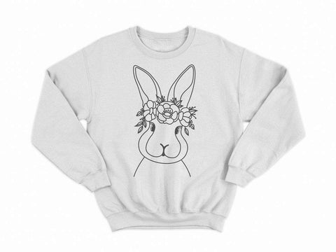 Rabbit svg, easter bunny svg, easter svg, bunny svg, boy easter svg, christian easter svg, farm clipart SVG CutLeafSvg 