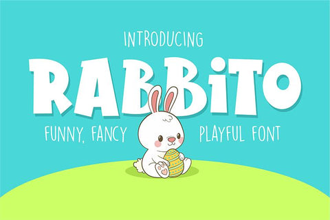Rabbito - Playful Display Font Font Mozzatype 