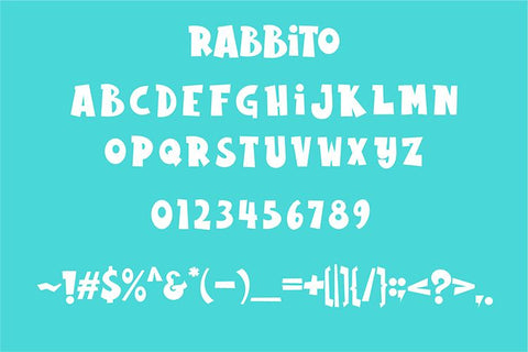 Rabbito - Playful Display Font Font Mozzatype 