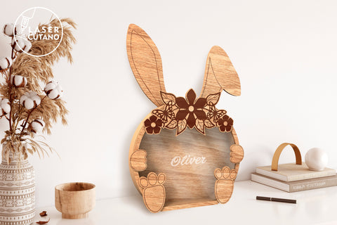 RABBITS EASTER Sweets Box Bundle for Kids, SET OF 5, Candies Box, Multilayer Laser Cut Files, Mandala, Round Sign SVG, 3D Designs, Mini Design Bundles SVG LaserCutano 