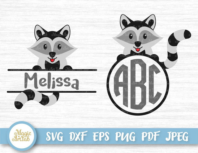 Raccoon cut files SVG MagicArtLab 