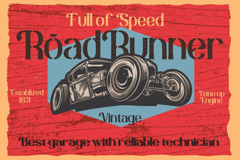 Raceryouth Font letterstockstd 