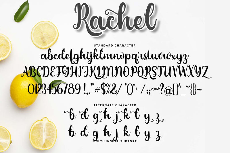 Rachel Lettering Cursive Rachel - So Fontsy