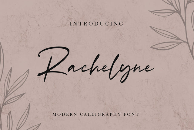 Rachelyne - Modern Calligraphy Font Font StringLabs 