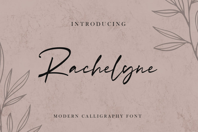 Rachelyne - Modern Calligraphy Font - So Fontsy