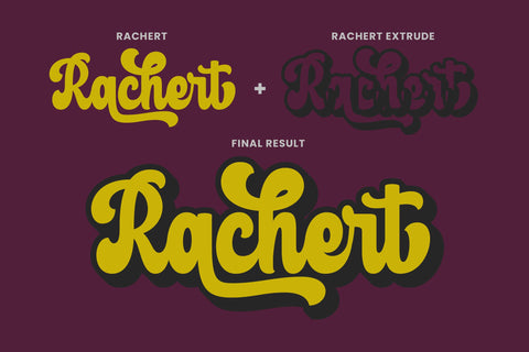 Rachert - Retro Bold Font ahweproject 