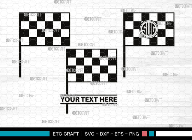 Racing Flag Monogram, Racing Flag Silhouette, Racing Flag SVG, Racing Svg, Start Flag Svg, Finish Flag Svg, Race Flag Svg, SB00445 SVG ETC Craft 