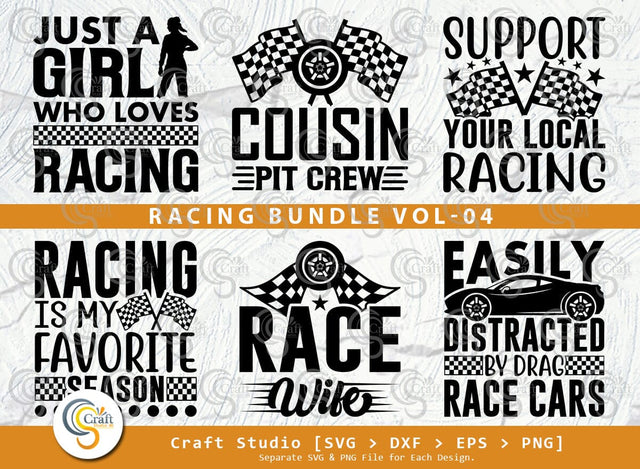 Racing SVG Bundle, Car Racing Svg, Racing Flag Svg, Sports Svg, Racing Quotes, Racing Cutting File SVG ETC Craft 
