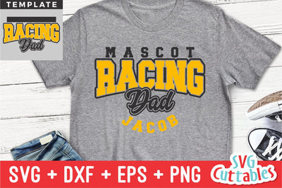 Racing svg - Racing Dad Template 002 - svg - dxf - eps - png - Cut File - Silhouette - Cricut - Digital Download SVG Svg Cuttables 