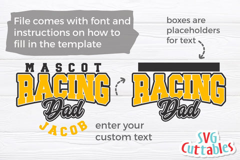Racing svg - Racing Dad Template 002 - svg - dxf - eps - png - Cut File - Silhouette - Cricut - Digital Download SVG Svg Cuttables 