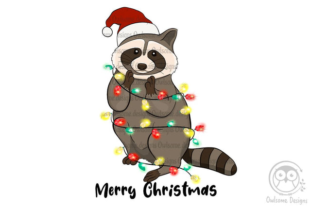 Racoon Christmas Sublimation Sublimation LAM HOANG THUY 