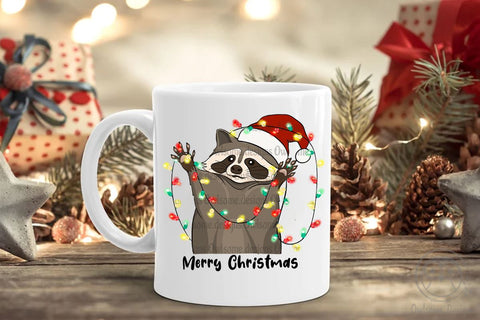 Racoon Merry Christmas Sublimation Sublimation LAM HOANG THUY 