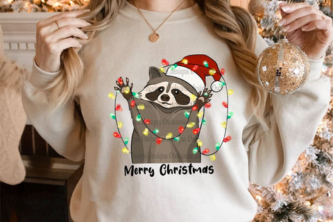 Racoon Merry Christmas Sublimation Sublimation LAM HOANG THUY 