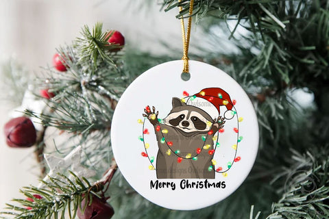 Racoon Merry Christmas Sublimation Sublimation LAM HOANG THUY 