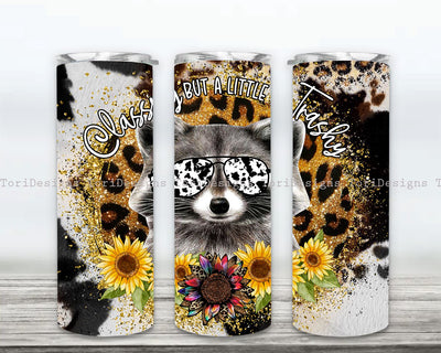 Racoon Tumbler 20 oz Skinny Tumbler Sublimation Design Digital Download PNG Sublimation ToriDesigns 