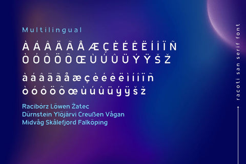 Racoti Font twinletter 