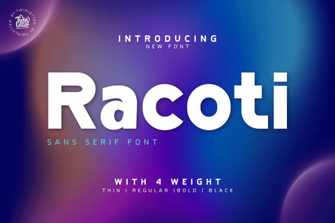 Racoti Font twinletter 