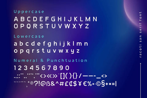 Racoti Font twinletter 