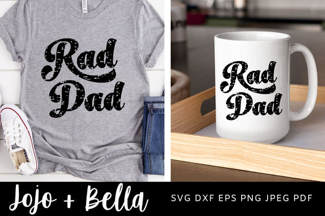 Rad Dad Svg, Dad Svg, Fathers Day SVG, Dad Shirt Svg, Svg Files for Cricut, Silhouette Files, SVG SVG Jojo&Bella 