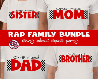 Rad Family Bundle SVG DXF EPS PNG SVG Greedy Stitches 