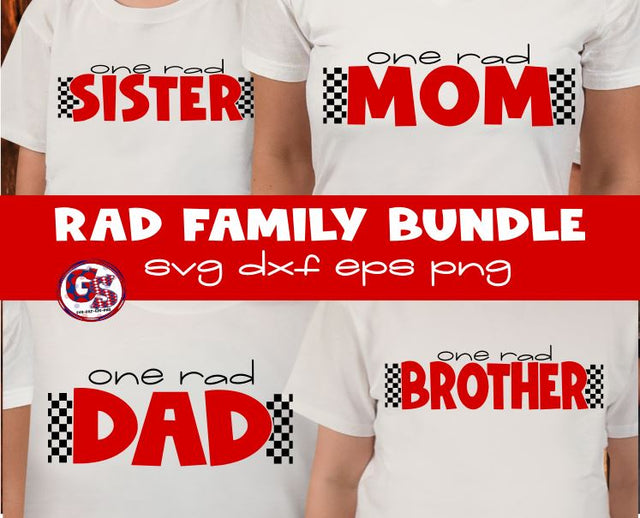 Rad Family Bundle SVG DXF EPS PNG SVG Greedy Stitches 