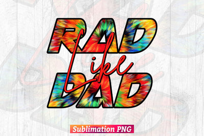 Rad like Dad Colorful Leopard Funny Fathers Day T shirt Tumbler Design Png Sublimation File Sublimation DesignDestine 
