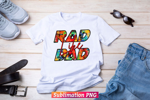 Rad like Dad Colorful Leopard Funny Fathers Day T shirt Tumbler Design Png Sublimation File Sublimation DesignDestine 