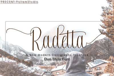 Radetta Duo Style Font PolemStudio 