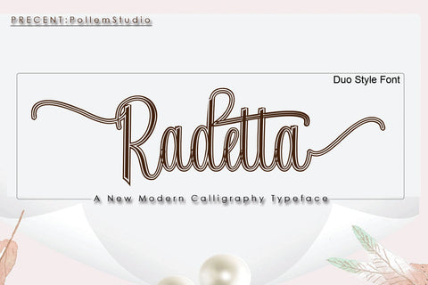 Radetta Duo Style Font PolemStudio 