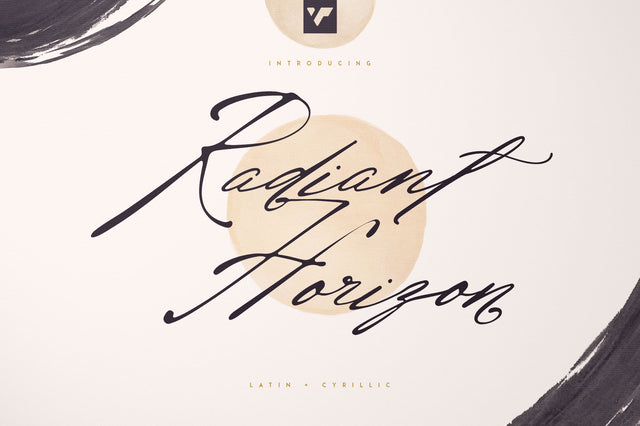 Radian Horizon Handwritten Script Font VPcreativeshop 